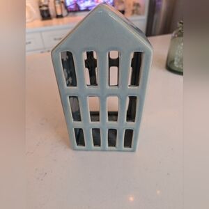 Ceramic House Lantern For Tea Light